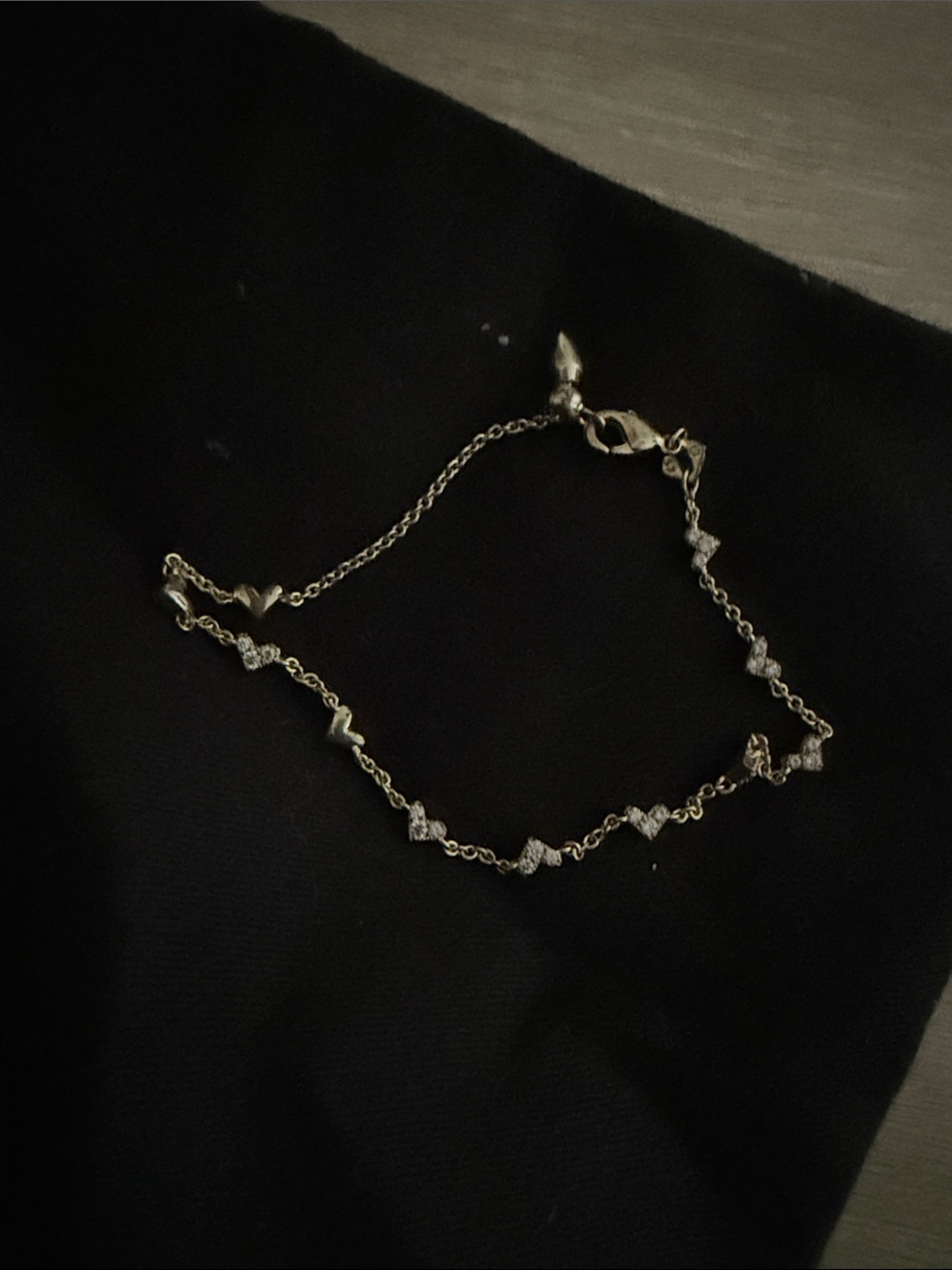 Kendra Scott Gold Heart and Crystal Station Bracelet